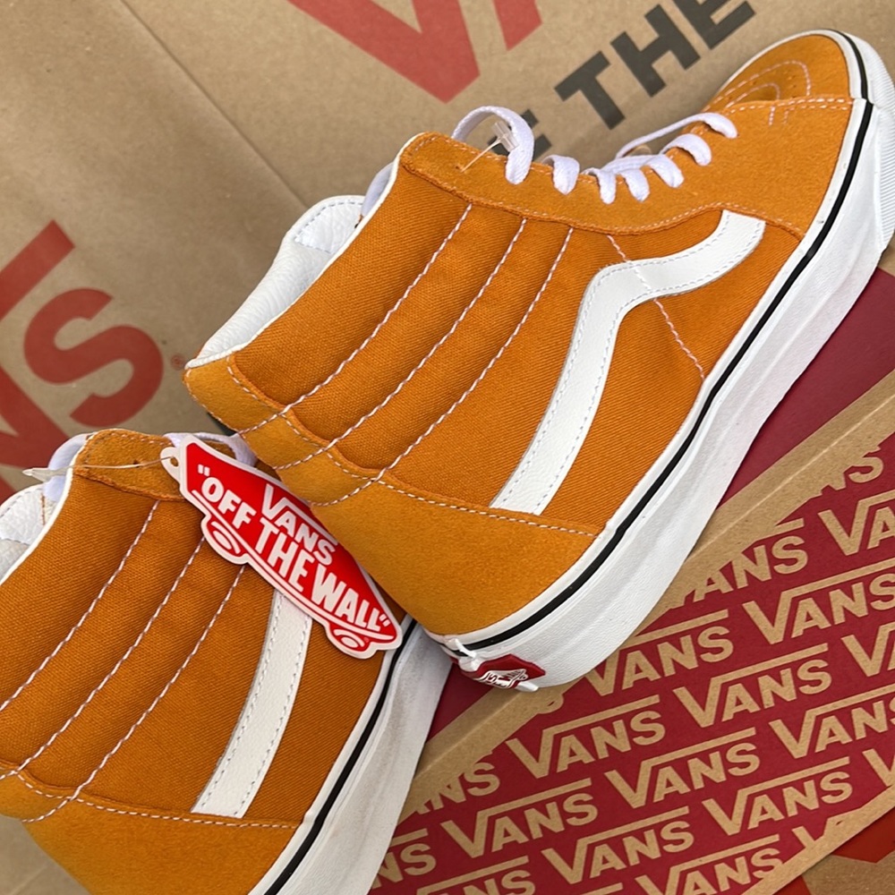 Vans Sk8-HI Desert Sun/True White Mens - Picture 15 of 16